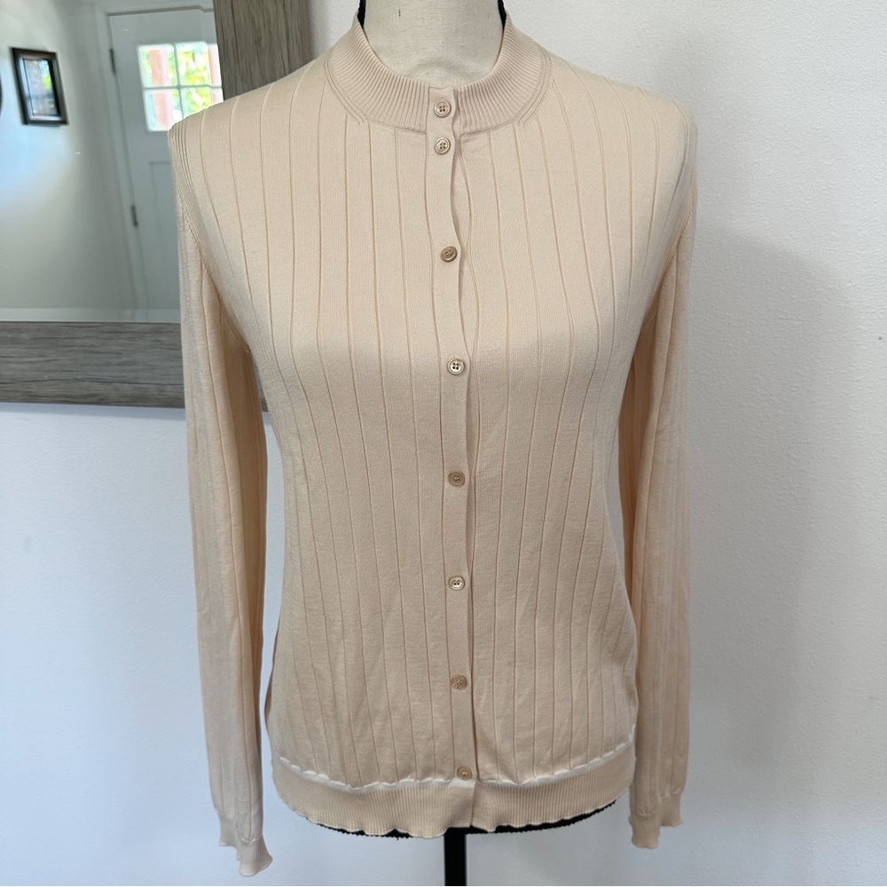 Loro Piana sweater cardigan cream small